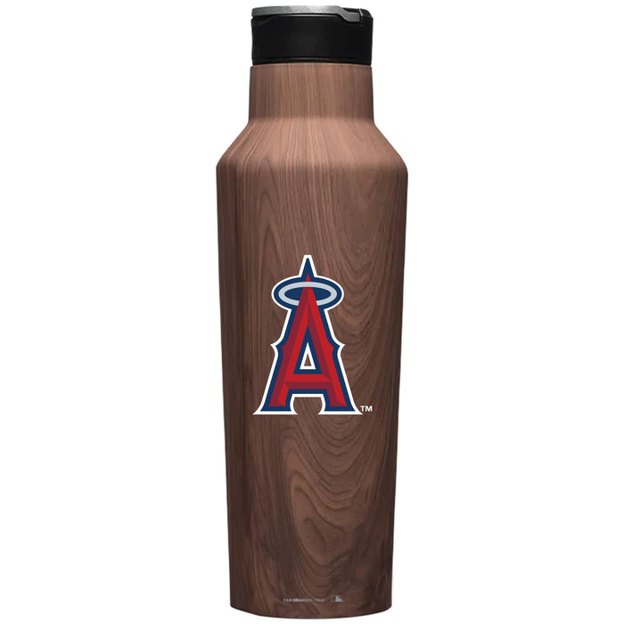 Corkcicle Insulated Canteen Water Bottle with Los Angeles Angels Primary Logo