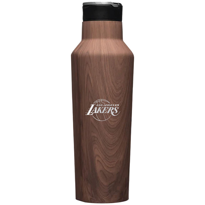 Corkcicle Insulated Canteen Water Bottle with LA Lakers Etched Primary Logo