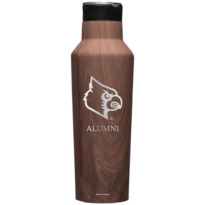 Corkcicle Insulated Canteen Water Bottle with Louisville Cardinals Alumni Primary Logo
