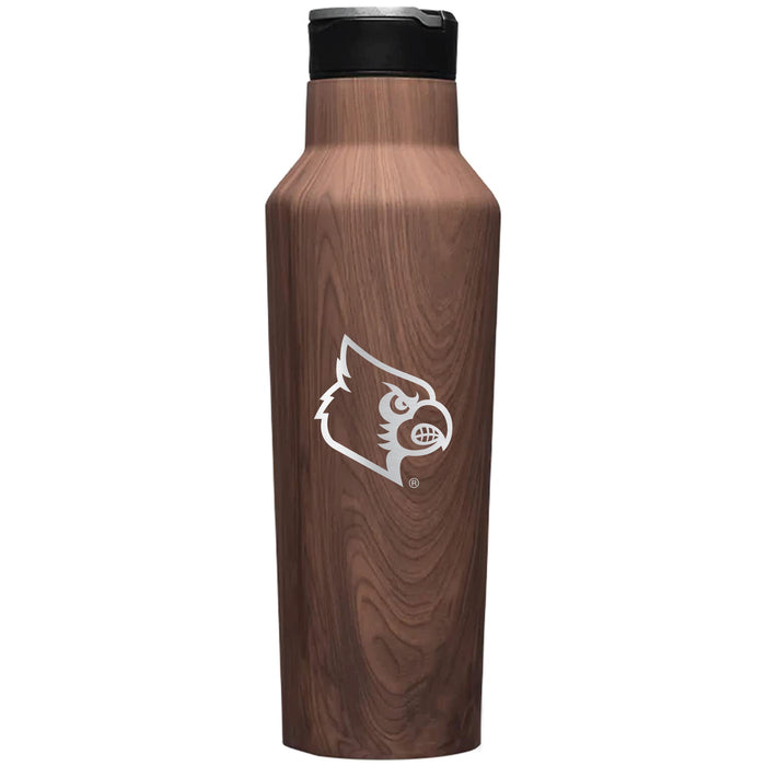 Corkcicle Insulated Sport Canteen Water Bottle with Louisville Cardinals Primary Logo