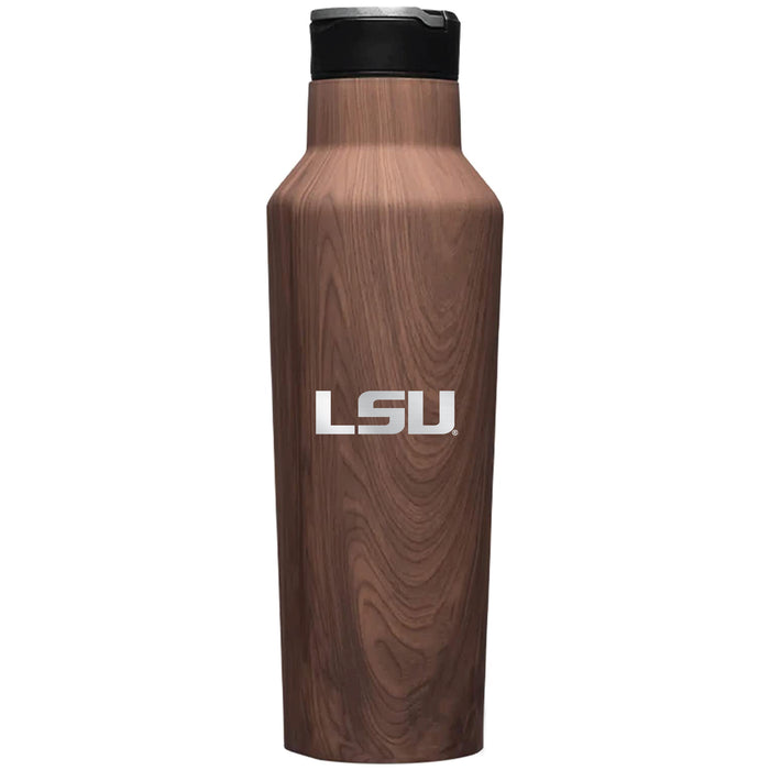 Corkcicle Insulated Sport Canteen Water Bottle with LSU Tigers Primary Logo