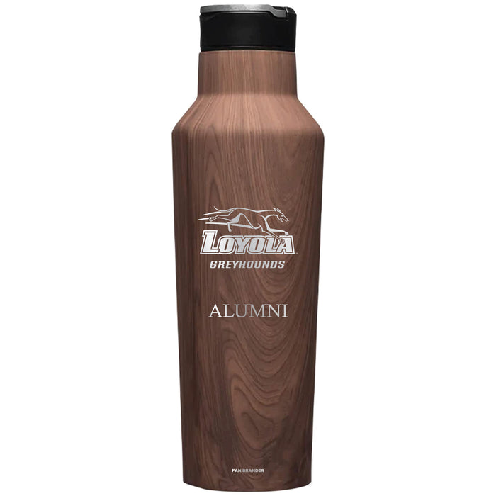 Corkcicle Insulated Canteen Water Bottle with Loyola Univ Of Maryland Hounds Alumni Primary Logo