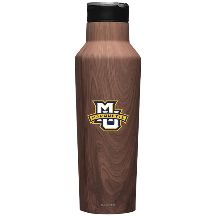 Corkcicle Insulated Canteen Water Bottle with Marquette Golden Eagles Primary Logo