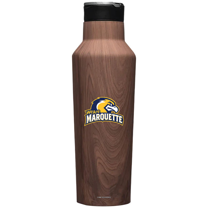 Corkcicle Insulated Canteen Water Bottle with Marquette Golden Eagles Secondary Logo