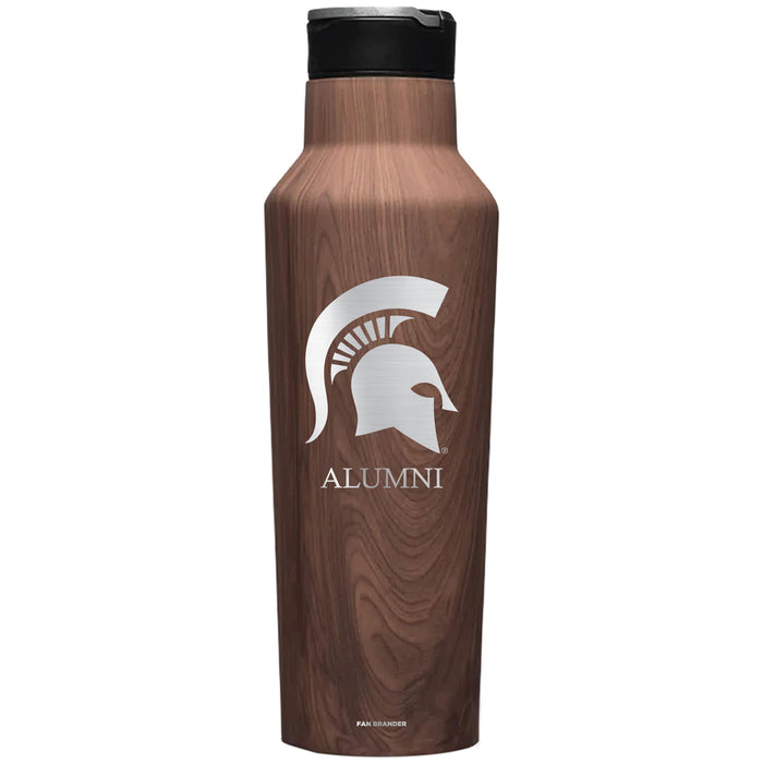 Corkcicle Insulated Canteen Water Bottle with Michigan State Spartans Mom Primary Logo