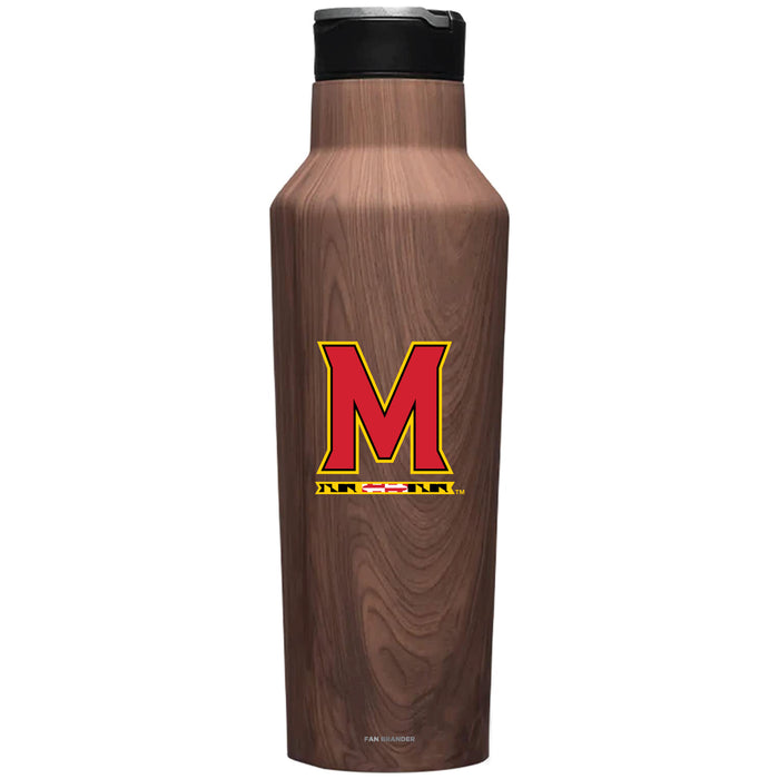 Corkcicle Insulated Canteen Water Bottle with Maryland Terrapins Primary Logo