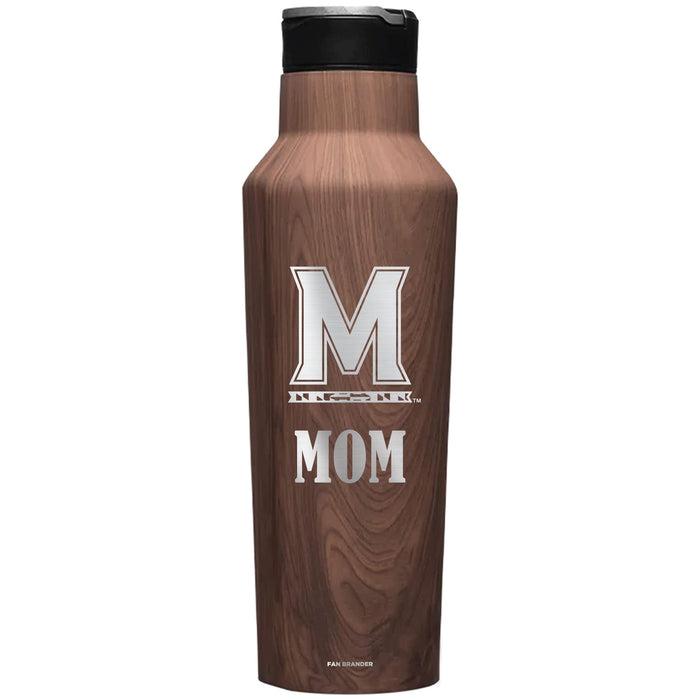 Corkcicle Insulated Canteen Water Bottle with Maryland Terrapins Mom Primary Logo