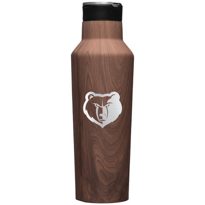 Corkcicle Insulated Canteen Water Bottle with Memphis Grizzlies Etched Primary Logo