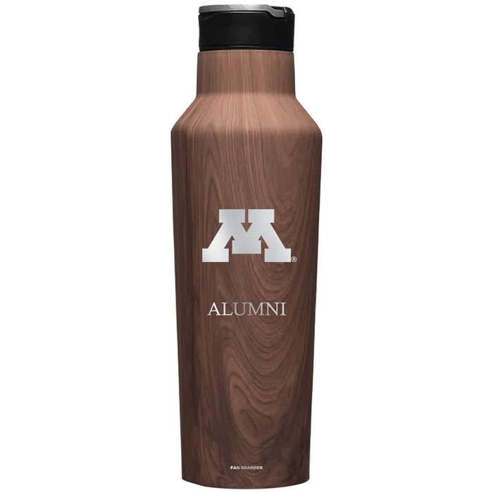 Corkcicle Insulated Canteen Water Bottle with Minnesota Golden Gophers Mom Primary Logo