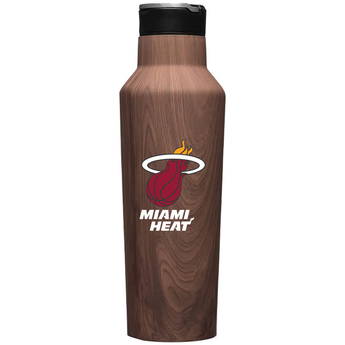 Corkcicle Insulated Canteen Water Bottle with Miami Heat Primary Logo