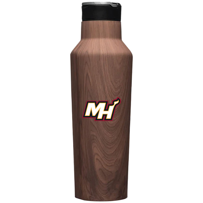 Corkcicle Insulated Canteen Water Bottle with Miami Heat Secondary Logo