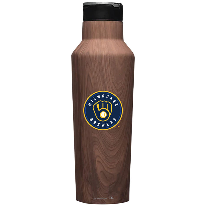 Corkcicle Insulated Canteen Water Bottle with Milwaukee Brewers Primary Logo