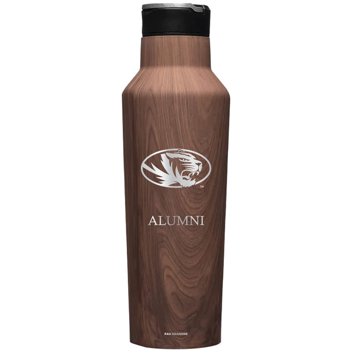 Corkcicle Insulated Canteen Water Bottle with Missouri Tigers Alumni Primary Logo