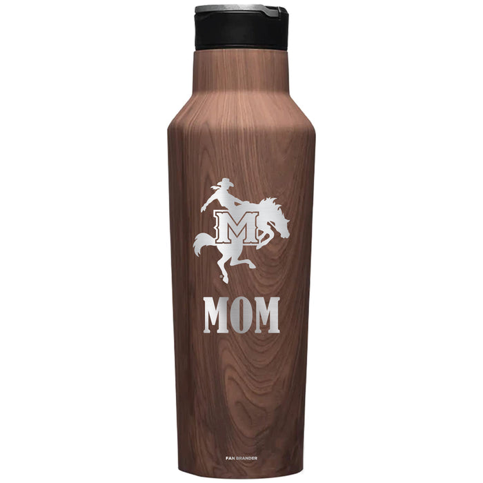 Corkcicle Insulated Canteen Water Bottle with McNeese State Cowboys Mom Primary Logo