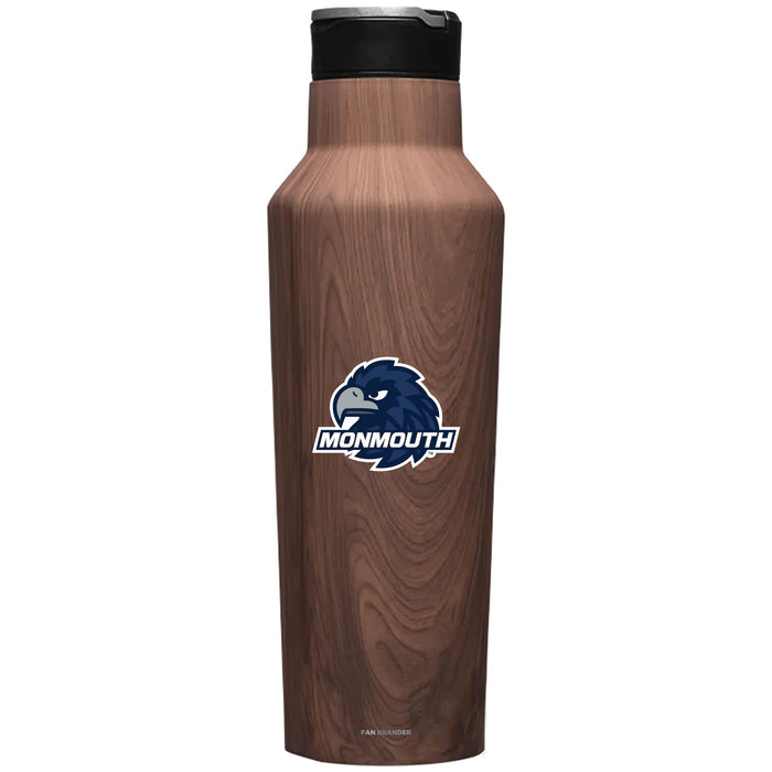 Corkcicle Insulated Canteen Water Bottle with Monmouth Hawks Primary Logo