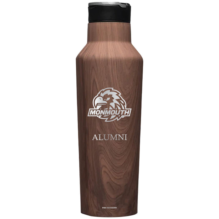 Corkcicle Insulated Canteen Water Bottle with Monmouth Hawks Mom Primary Logo