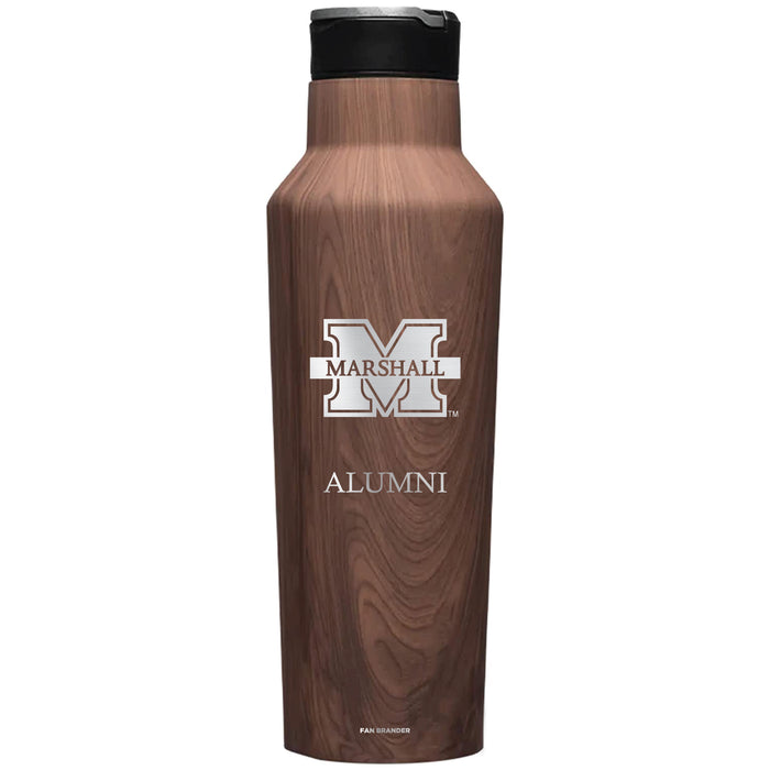 Corkcicle Insulated Canteen Water Bottle with Marshall Thundering Herd Alumni Primary Logo