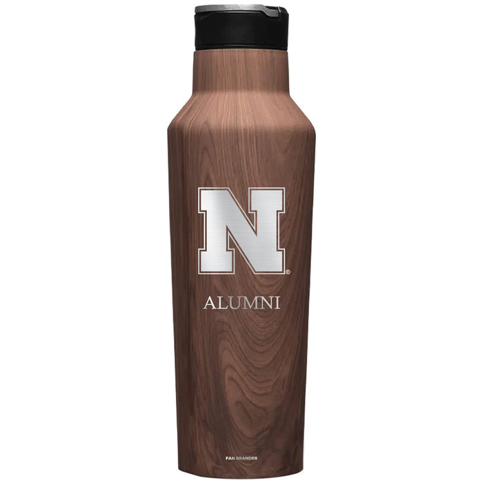 Corkcicle Insulated Canteen Water Bottle with Nebraska Cornhuskers Mom Primary Logo