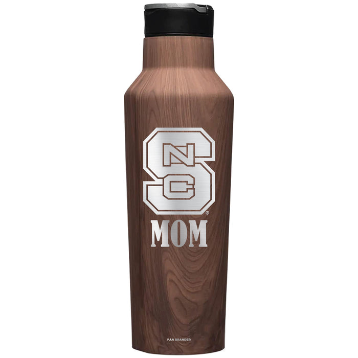 Corkcicle Insulated Canteen Water Bottle with NC State Wolfpack Mom Primary Logo