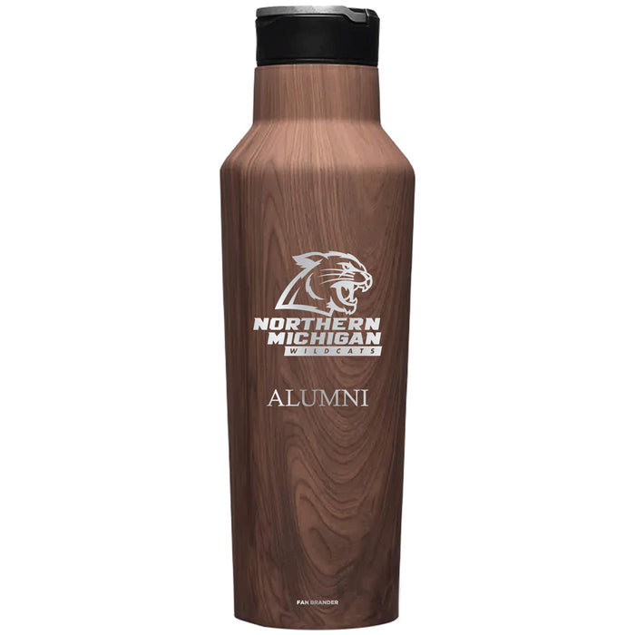 Corkcicle Insulated Canteen Water Bottle with Northern Michigan University Wildcats Mom Primary Logo