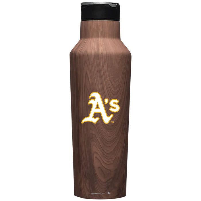 Corkcicle Insulated Canteen Water Bottle with Oakland Athletics Primary Logo