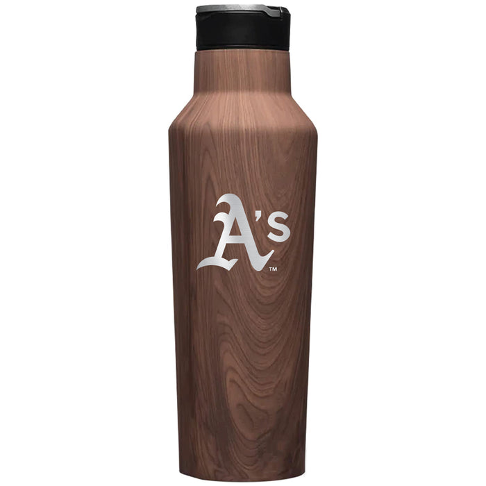 Corkcicle Insulated Canteen Water Bottle with Oakland Athletics Primary Logo