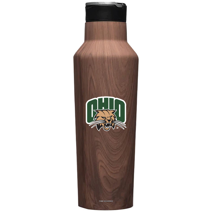 Corkcicle Insulated Canteen Water Bottle with Ohio University Bobcats Primary Logo