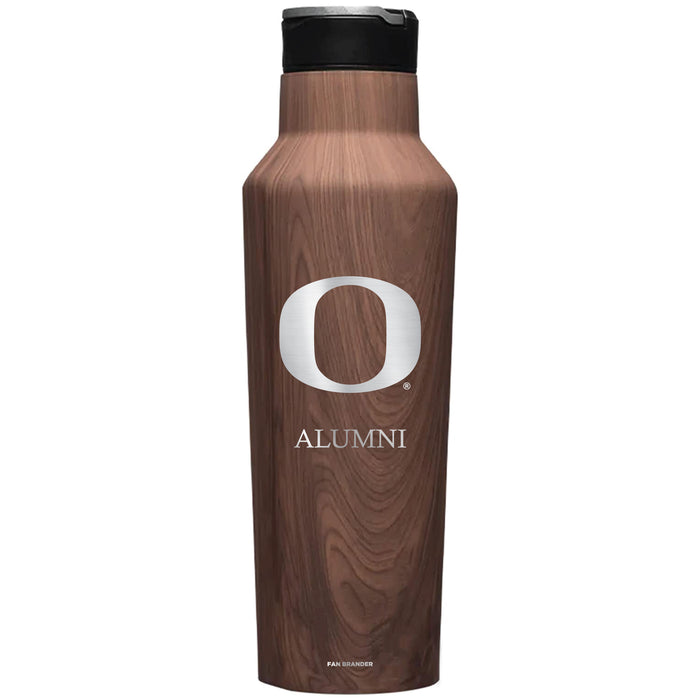 Corkcicle Insulated Canteen Water Bottle with Oregon Ducks Alumni Primary Logo