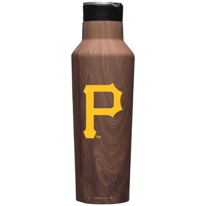 Corkcicle Insulated Canteen Water Bottle with Pittsburgh Pirates Primary Logo