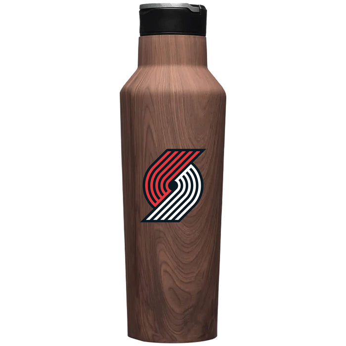 Corkcicle Insulated Canteen Water Bottle with Portland Trailblazers Primary Logo