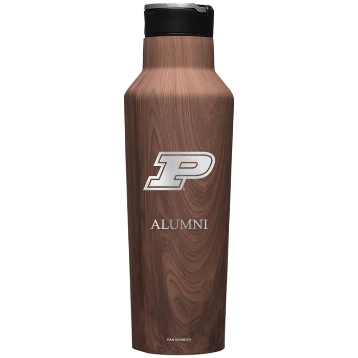 Corkcicle Insulated Canteen Water Bottle with Purdue Boilermakers Alumni Primary Logo