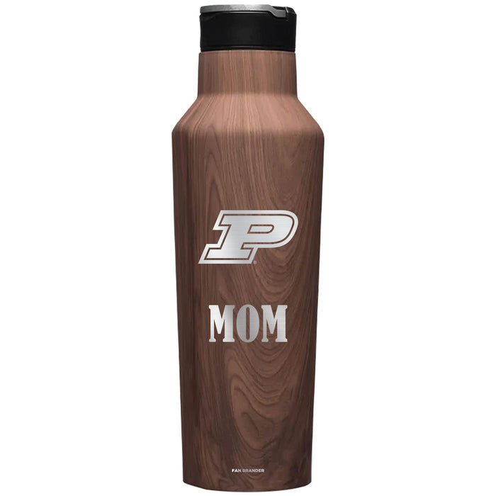 Corkcicle Insulated Canteen Water Bottle with Purdue Boilermakers Mom Primary Logo