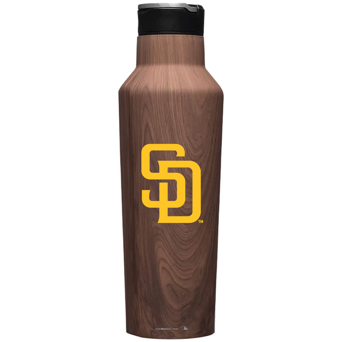 Corkcicle Insulated Canteen Water Bottle with San Diego Padres Primary Logo