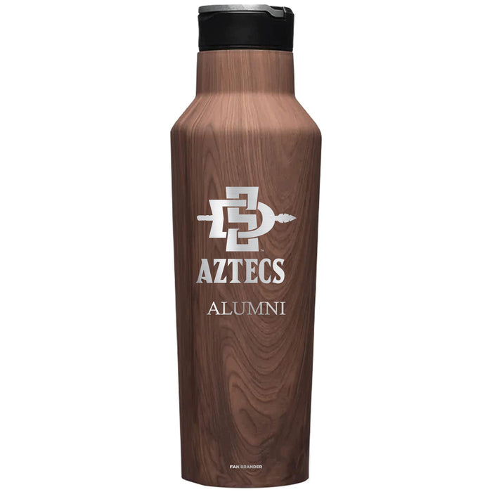 Corkcicle Insulated Canteen Water Bottle with San Diego State Aztecs Mom Primary Logo