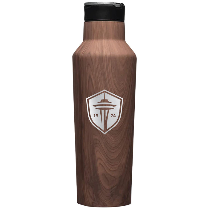 Corkcicle Insulated Canteen Water Bottle with Seatle Sounders Primary Logo