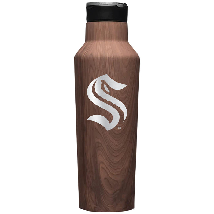 Corkcicle Insulated Canteen Water Bottle with Seattle Kraken Primary Logo
