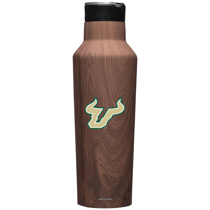 Corkcicle Insulated Canteen Water Bottle with South Florida Bulls Primary Logo