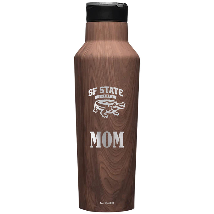Corkcicle Insulated Canteen Water Bottle with San Francisco State U Gators Mom Primary Logo