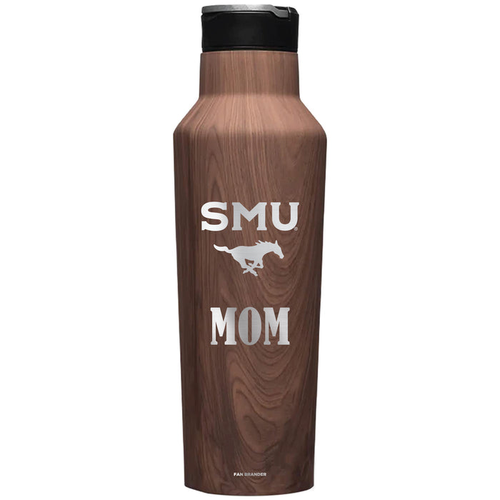 Corkcicle Insulated Canteen Water Bottle with SMU Mustangs Mom Primary Logo