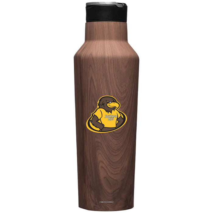 Corkcicle Insulated Canteen Water Bottle with Southern Mississippi Golden Eagles Secondary Logo
