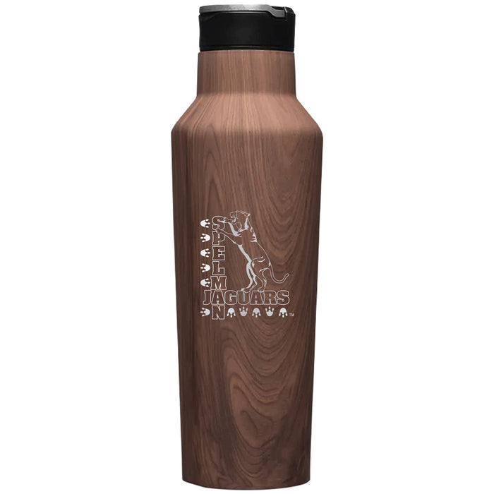 Corkcicle Insulated Sport Canteen Water Bottle with Spelman College Jaguars Primary Logo
