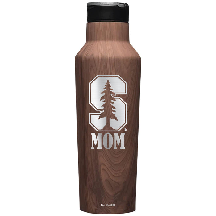 Corkcicle Insulated Canteen Water Bottle with Stanford Cardinal Mom Primary Logo