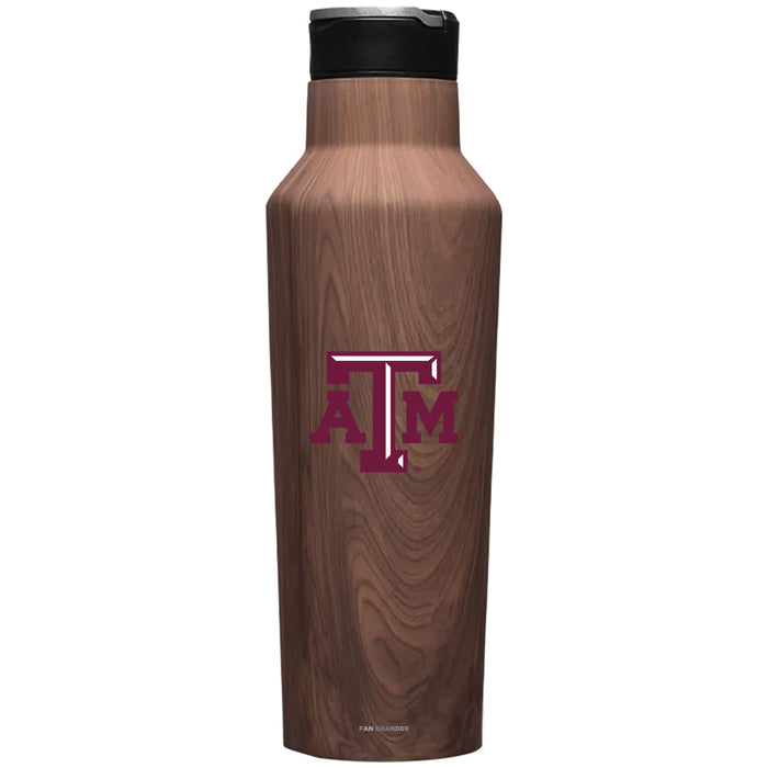 Corkcicle Insulated Canteen Water Bottle with Texas A&M Aggies Primary Logo