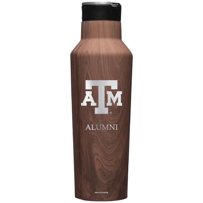 Corkcicle Insulated Canteen Water Bottle with Texas A&M Aggies Alumni Primary Logo