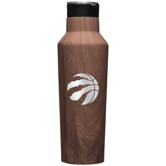 Corkcicle Insulated Canteen Water Bottle with Toronto Raptors Etched Primary Logo