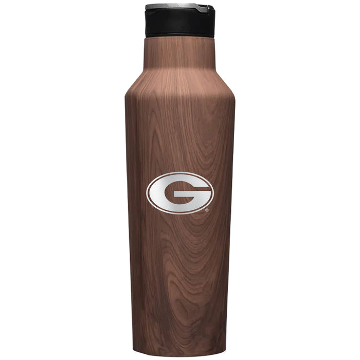 Corkcicle Insulated Sport Canteen Water Bottle with Georgia Bulldogs Primary Logo