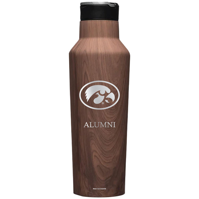 Corkcicle Insulated Canteen Water Bottle with Iowa Hawkeyes Mom Primary Logo