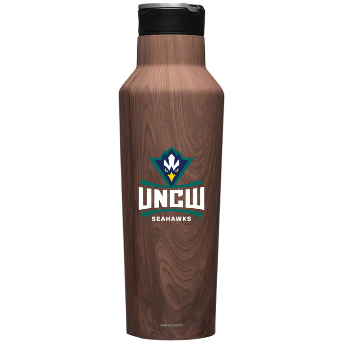 Corkcicle Insulated Canteen Water Bottle with UNC Wilmington Seahawks Primary Logo