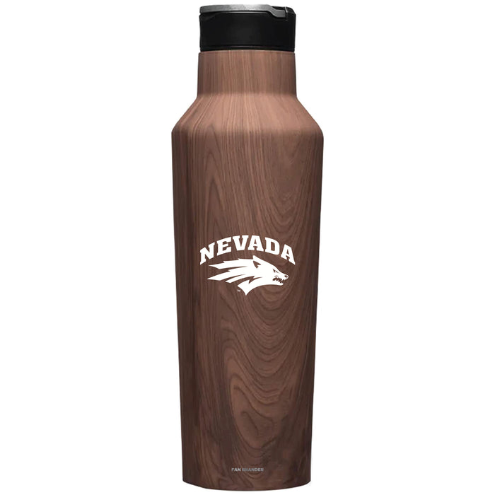 Corkcicle Insulated Canteen Water Bottle with Nevada Wolf Pack Primary Logo