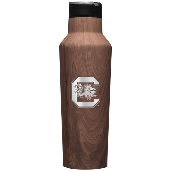 Corkcicle Insulated Sport Canteen Water Bottle with South Carolina Gamecocks Primary Logo